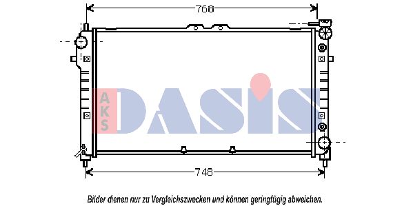 AKS DASIS Радиатор, охлаждение двигателя 090064N